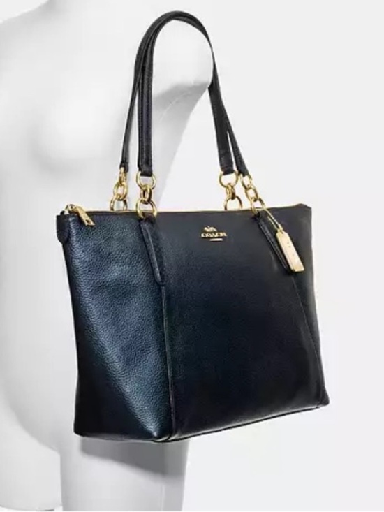coach backpack black leather metal tag Women's Turnlock One Size : Clothing, Shoes & Jewelry Coach Ava Crossgrain Leather Tote
